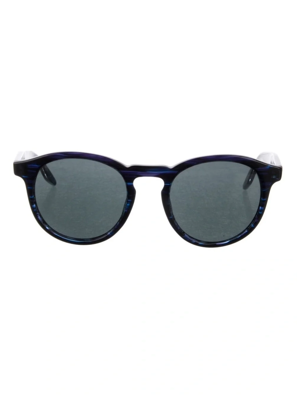 Barton Perreira Goodman Acetate Sunglasses 50M Blue Round Sunglasses